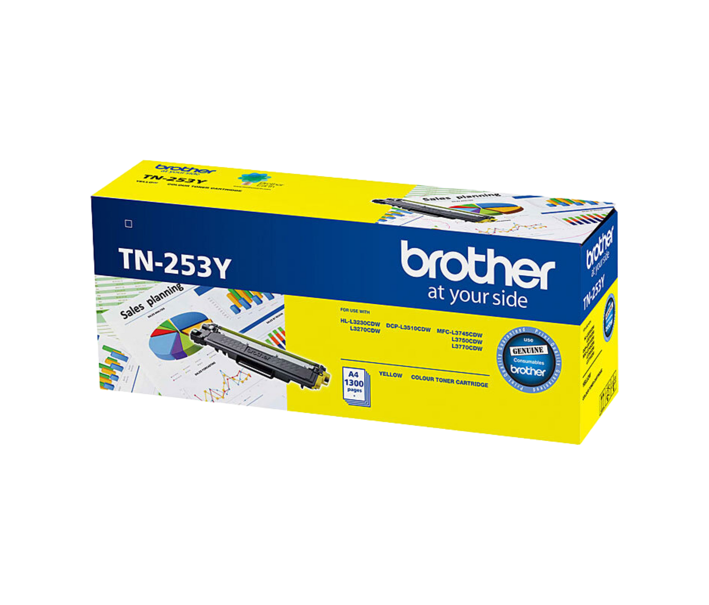 Brother TN-253 Yellow Toner Cartridge