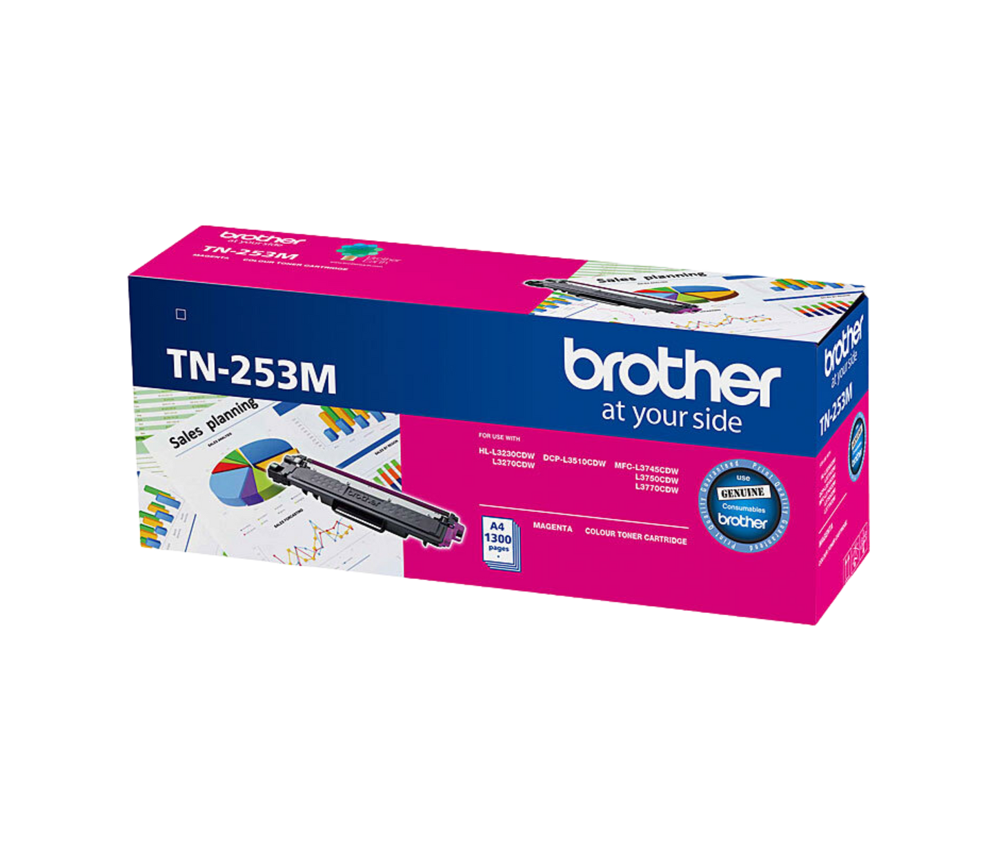 Brother TN-253 Magenta Toner Cartridge