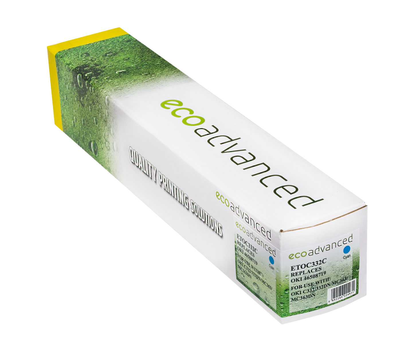 Comp. W/ Oki 332 Cyan Toner