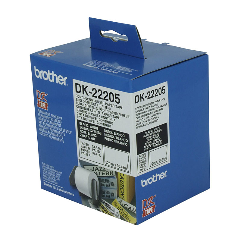 Brother DK-22205 White Roll 62mm