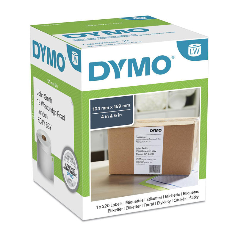 Dymo 4XL Shipping Labels 104Mm X 159Mm (6X4)