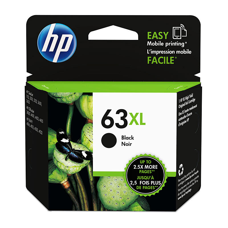 HP #63XL Black Ink Cartridge
