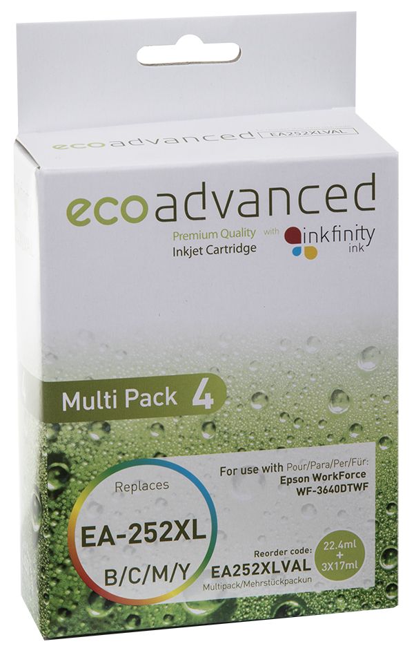 Eco Advanced Comp. W/ Epson 252XL VALUE PACK x 4
