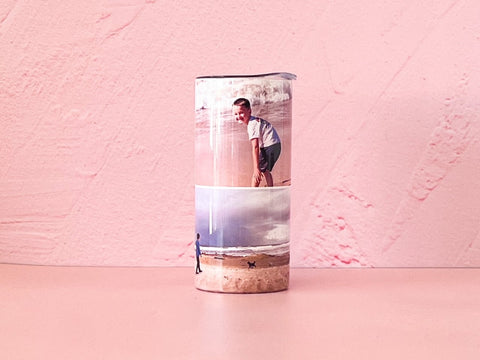 Grid Photo Travel Mug