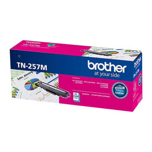 Brother TN-257 Magenta Toner Cartridge
