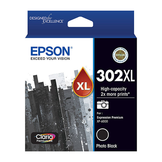 Epson 302XL Photo Black Ink Cartridge