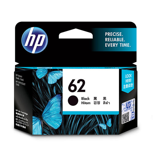 Hp #62 Black Low Yield Ink Cartridge