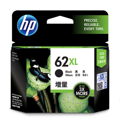 Hp #62XL Black High Yield Ink Cartridge