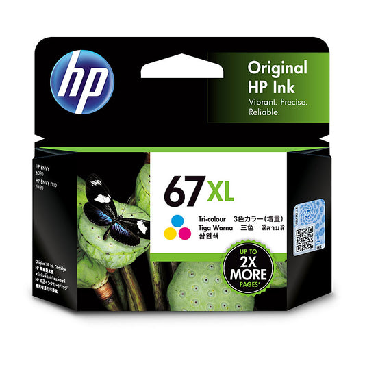 HP #67Xl Tri Colour Ink Cartridge