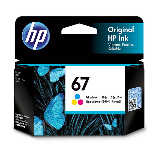HP #67 Tri Colour Ink Cartridge