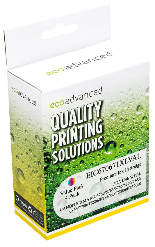 Eco Advanced Comp. w/ Canon 670XL & 671XL VALUE pack